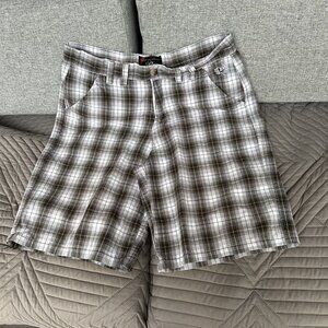 Vintage Phat Farm Shorts Plaid Chinos Y2K Gray Classic Streetwear